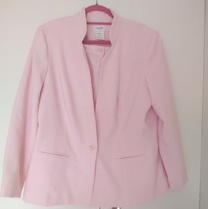 Pink skirt suit set